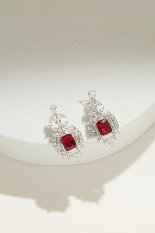 Ruby dynasty earrings