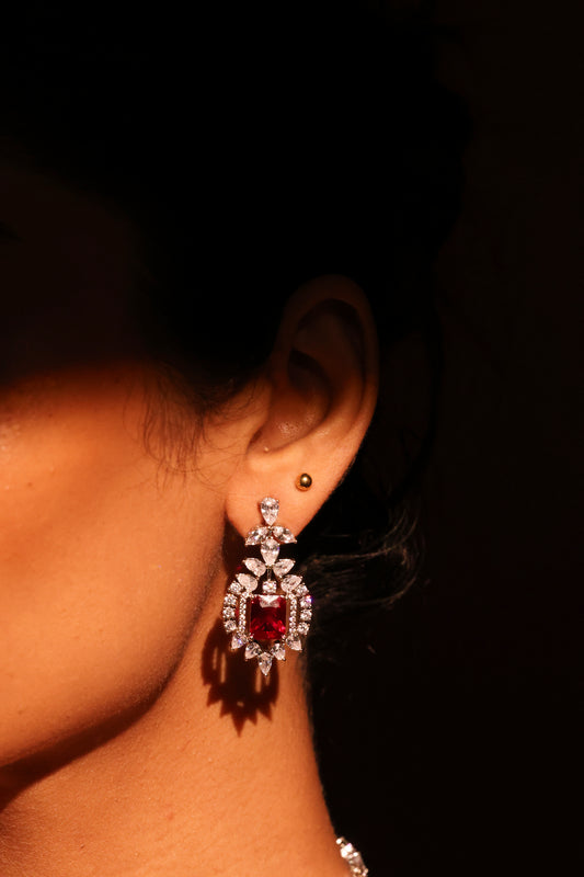Ruby dynasty earrings