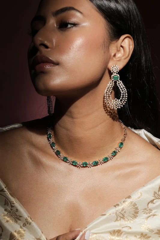 Heera Panna Necklace