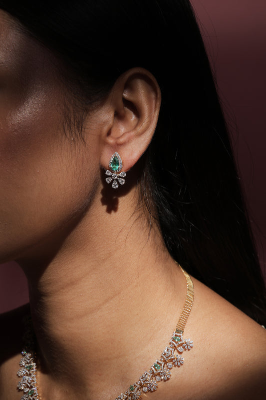 Nayantara gold earrings