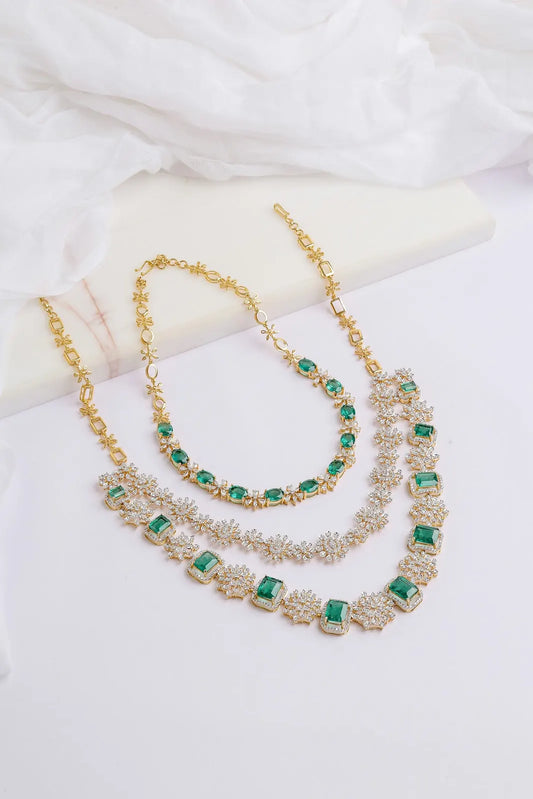 Heera Panna Necklace